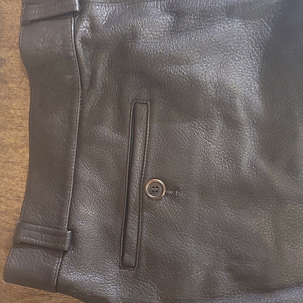 Men's ZEGNA lambskin brown pant 54 inseam 26 - Picture 5 of 5